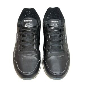 Reebok Classic Memorytech Comfort Footbed Black Leather Sneakers Men's 11.5